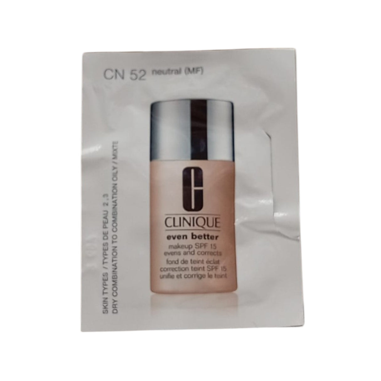 Clinique, Even Better, Paraben-Free, Hydrating, Liquid Foundation, CN 52, Neutral, SPF 15, 5 ml *Sample - Feel You