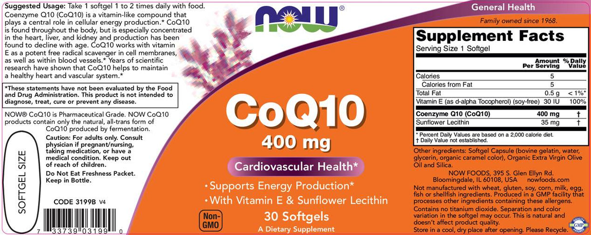 CoQ10 400 mg - 30 Гел капсули - Feel You