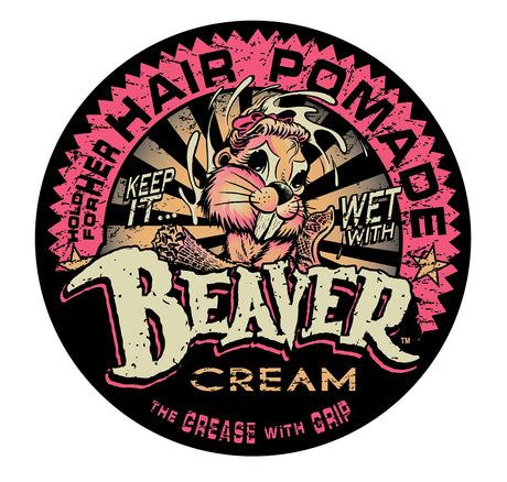 Cock Grease, Beaver Cream Water Type, Hair Styling Pomade, Shine Finish, Extra Hold, 100 g - Feel You