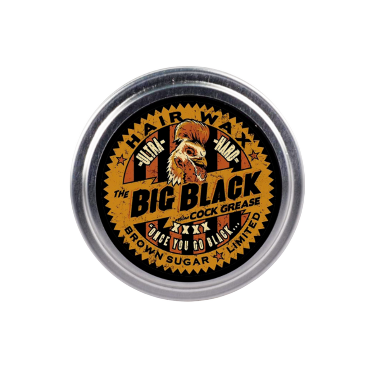 Cock Grease, Ultra Hard The Big Black XXXX, Hair Styling Pomade, For Definition & Texture, Strong Hold, 100 g - Feel You