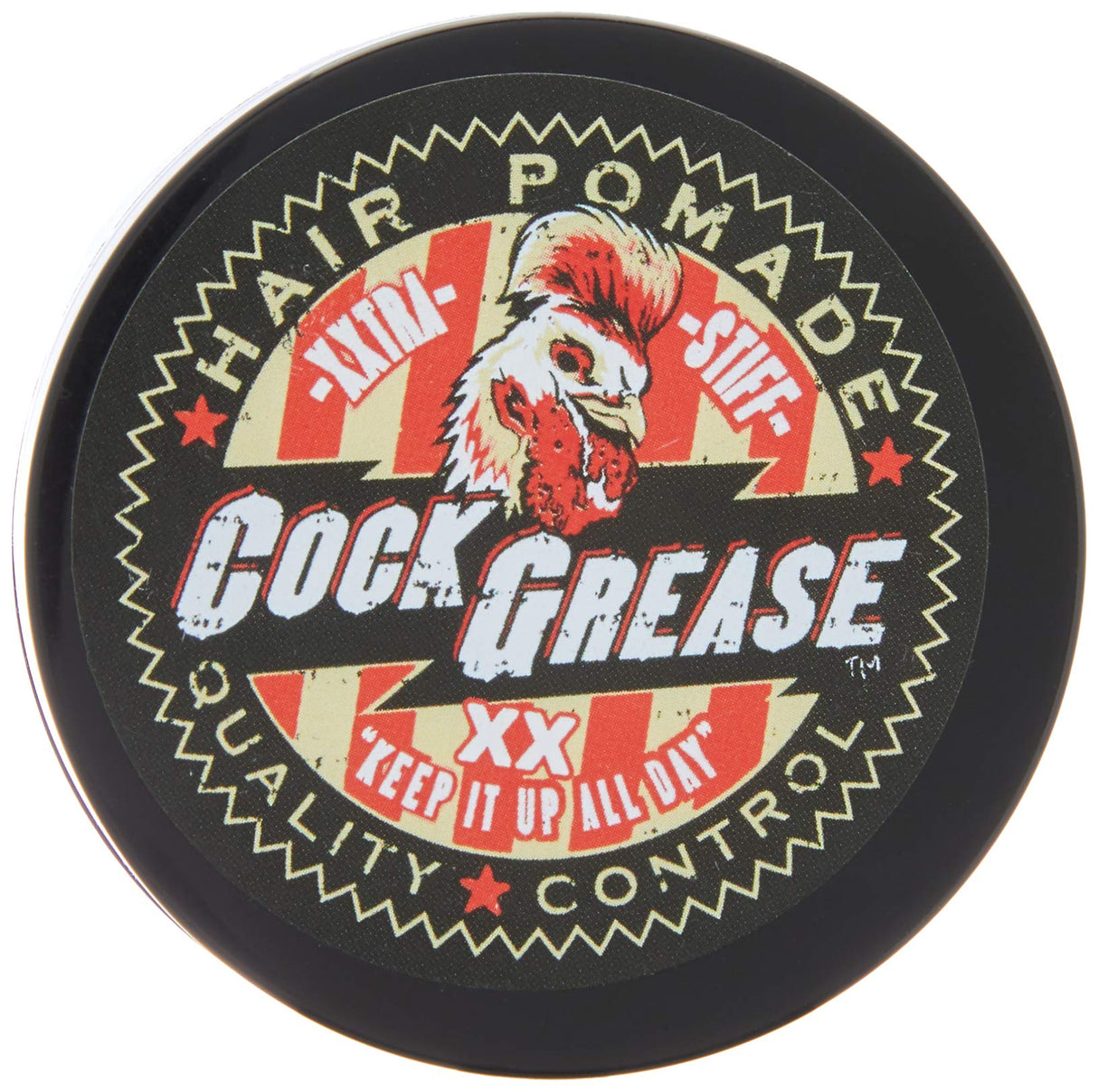 Cock Grease, Xxtra Stiff XX, Hair Styling Pomade, Shine Finish, Extra Hold, 50 g - Feel You