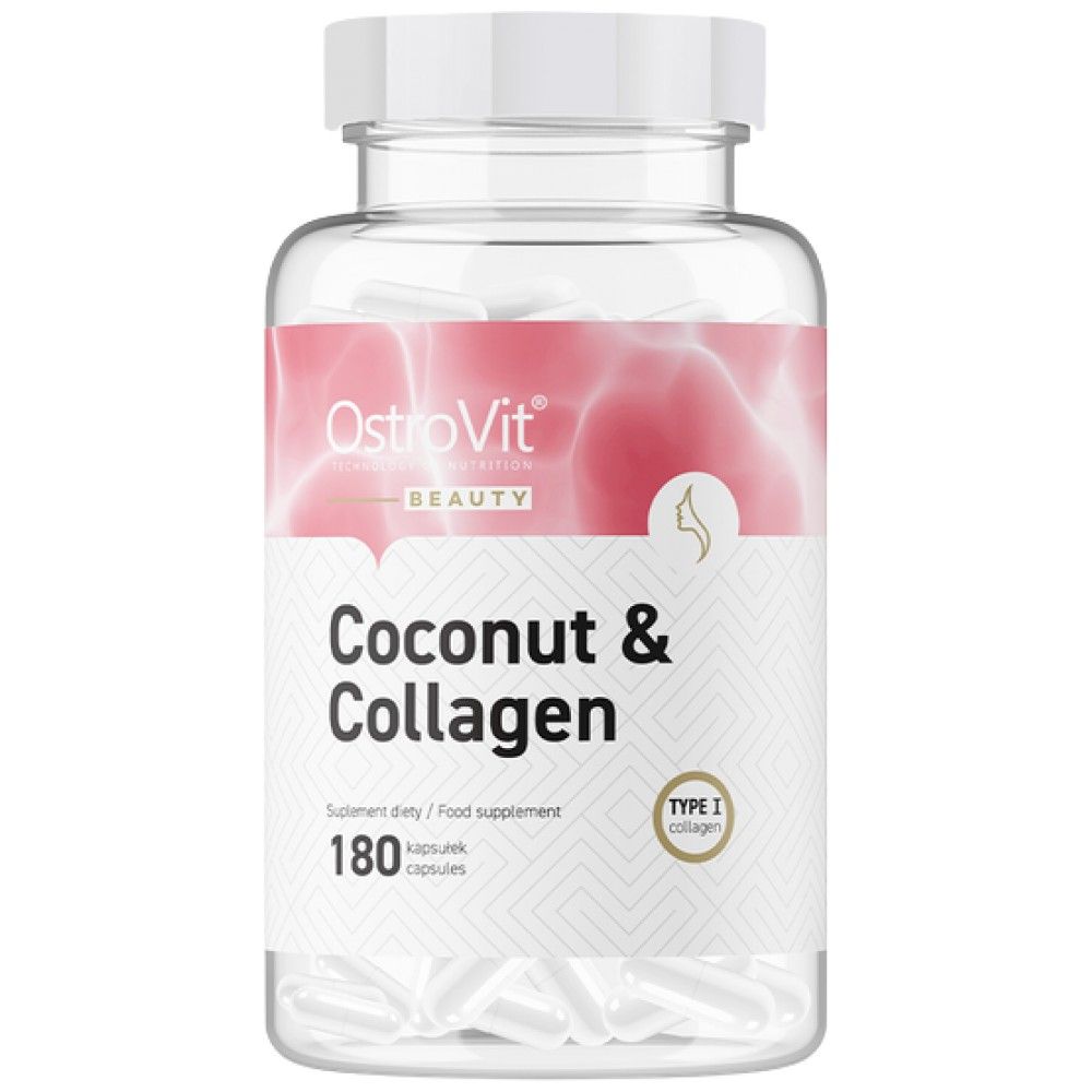Coconut & Collagen | Marine Collagen with MCT - 180 капсули - Feel You