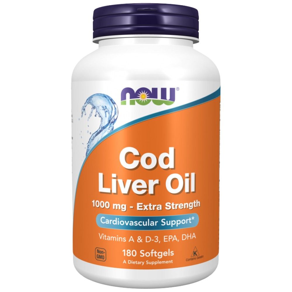 Cod Liver Oil 1000 mg - 180 Гел капсули - Feel You