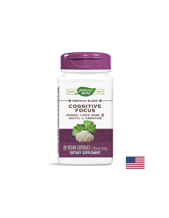 Cognitive Focus - Памет и мисловна дейност, 30 капсули Nature’s Way - Feel You