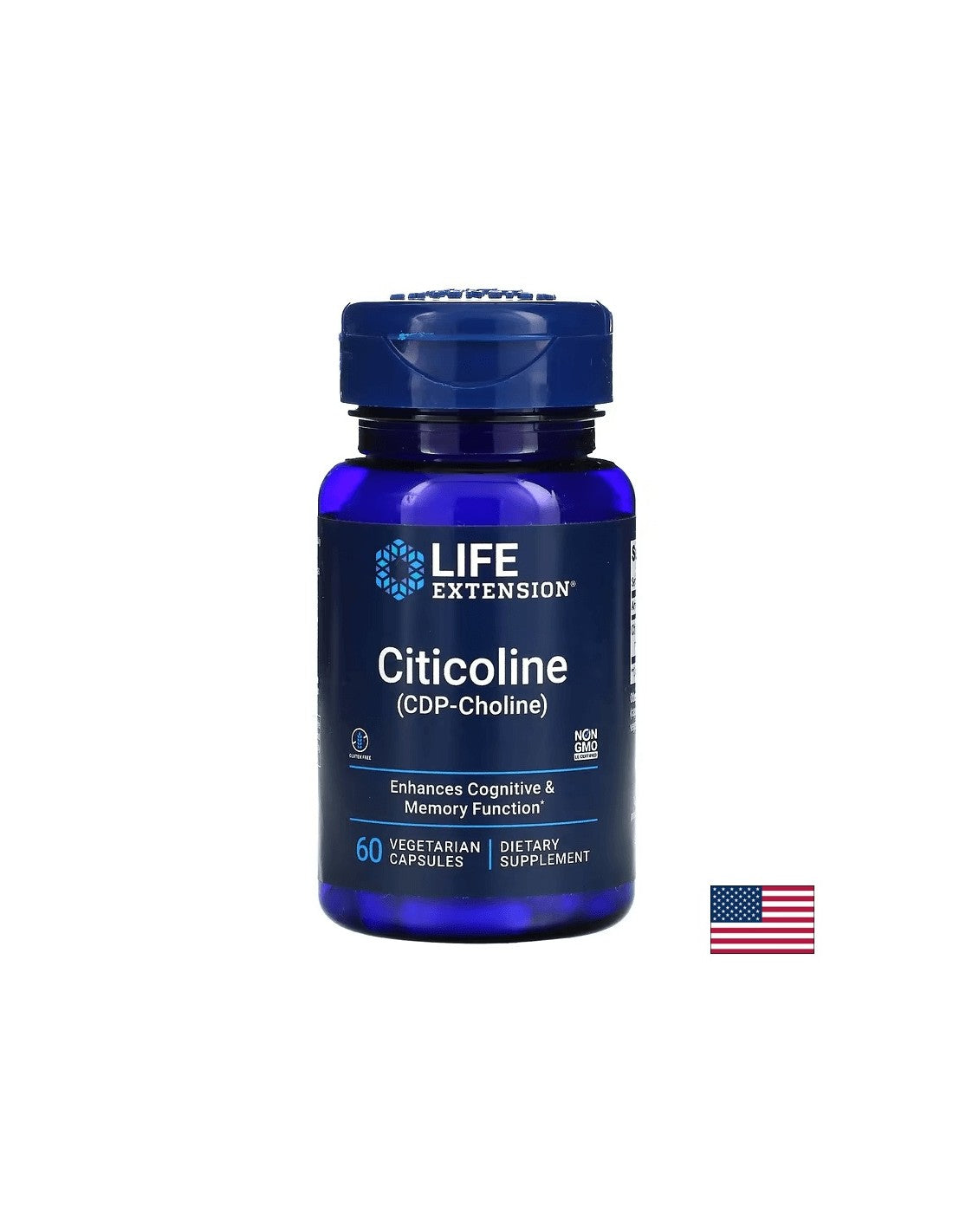 Cognizin® CDP Choline / Цитиколин 250 mg х 60 капсули - Feel You