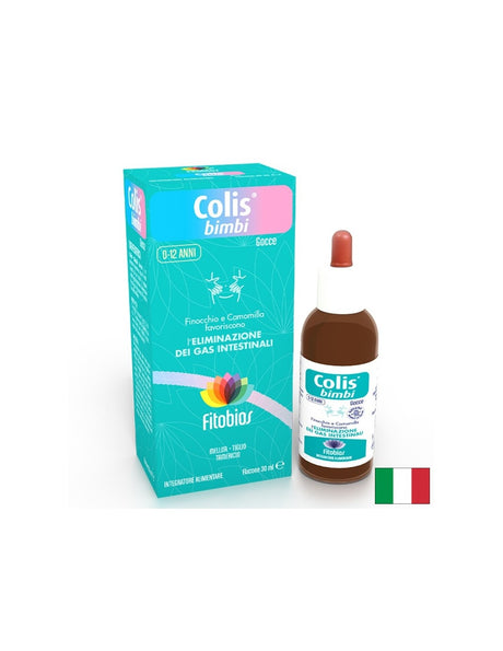 Лайка + резене + маточина – При подуване и стомашен дискомфорт при деца, Colis® Bimbi, 30 ml капки - Feel You