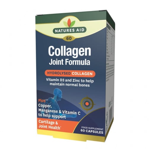 Колаген формула за стави (Collagen Joint Formula) 60 капсули, Natures Aid - Feel You