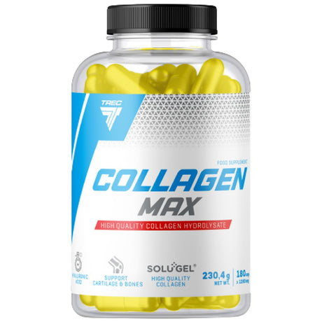 Collagen Max | Solugel® with Hyaluronic Acid & Vitamin C - 180 капсули - Feel You
