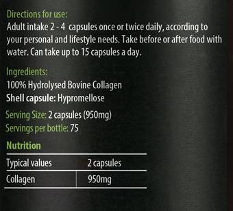 Collagen Peptides Capsules - 150 капсули - Feel You