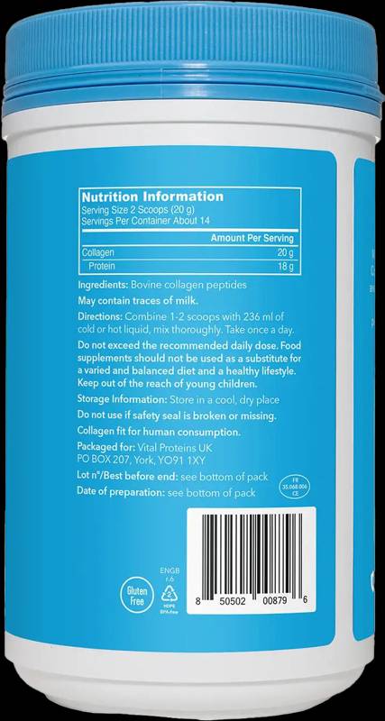 Collagen Peptides Original | Hair, Skin & Nails Support - 284 грама - Feel You