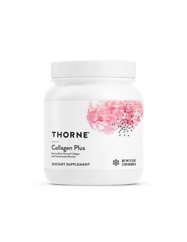 Колаген, серамиди и никотинамид рибозид - Collagen Plus – за сияеща кожа и здрава коса, 495 g, прах с аромат на маракуя - Feel You