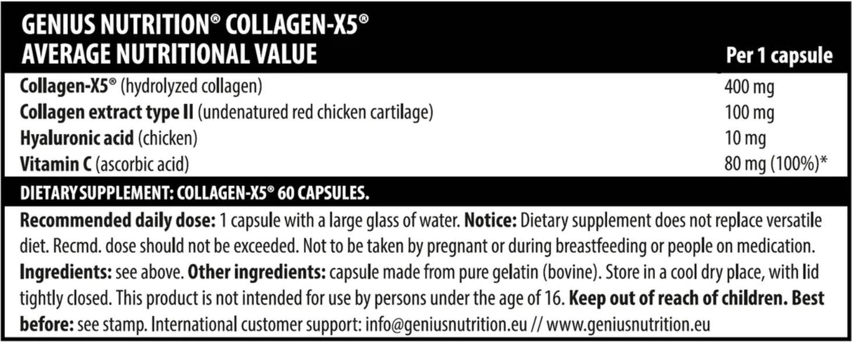 Collagen X-5 - 60 капсули - Feel You