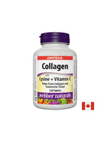 Collagen with Lysine + Vitamin C/ Колаген 500 mg с Лизин и Витамин С х 120 таблетки - Feel You