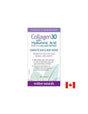 Collagen30® with Hyaluronic Acid / Колаген (биоактивни колагенови пептиди) с хиалуронова киселина, 180 таблетки Webber Naturals - Feel You