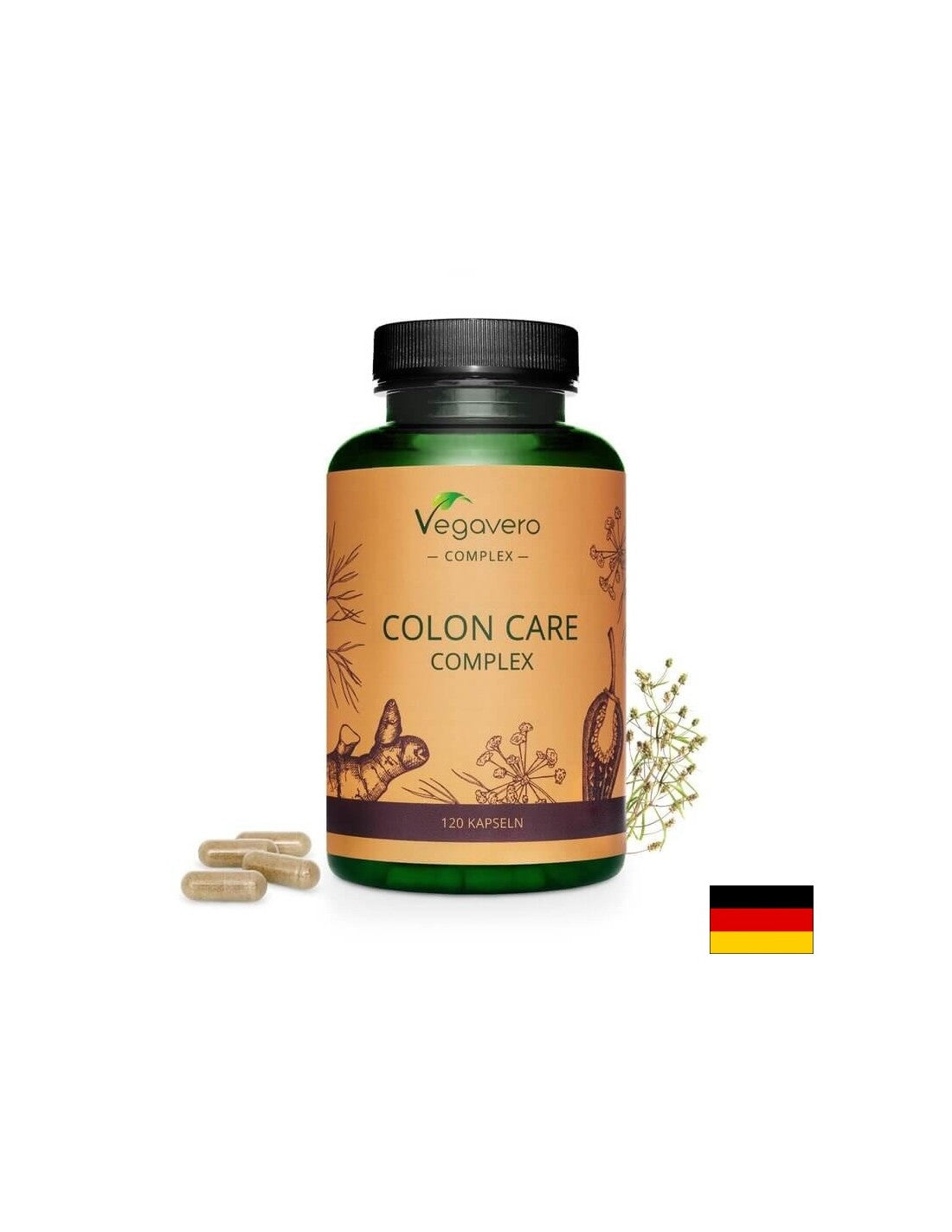 Colon Care Complex/ Детокс на дебелото черво, 120 капсули, 100% Vegan Vegavero - Feel You