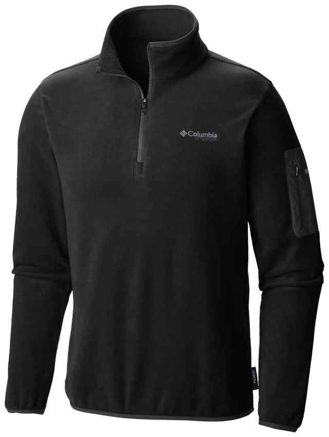 Columbia, Titan Pass 1.0, Half Zip, Sports Men Synthetic Pullover, Black, M - Feel You