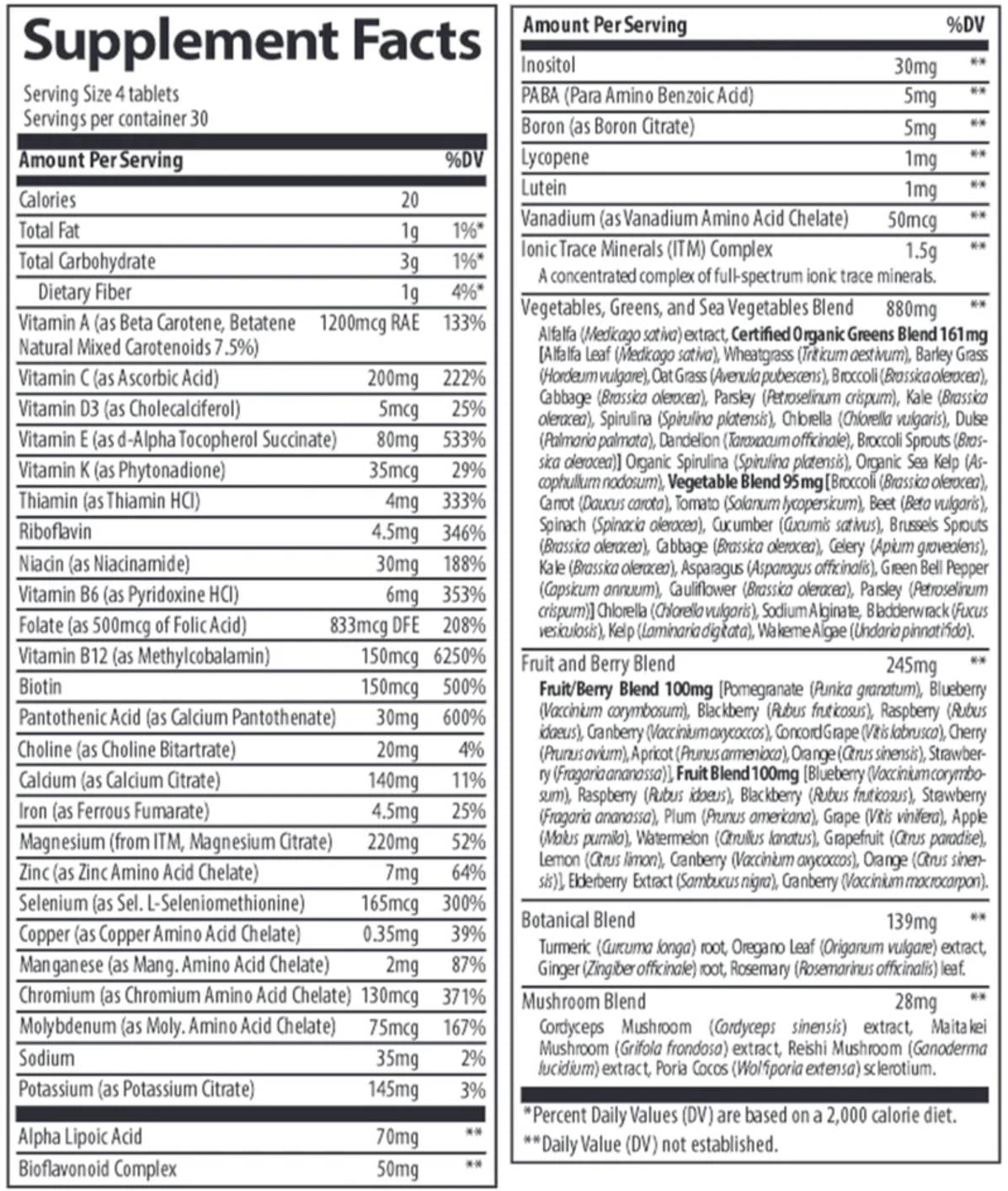 Complete Foods Multi - 120 Таблетки - Feel You