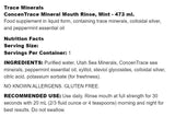 ConcenTrace Mineral Mouth Rinse - 473 мл - Feel You