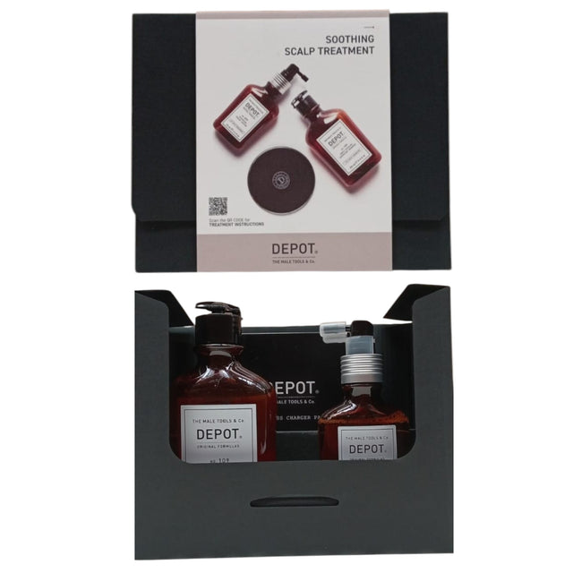 Consumer Kit G Set Depot: 200 Hair Treatments No. 209, Hair Lotion Treatment, For Calming, 100 ml + 100 Hair Cleansing No. 109, Hair Shampoo, For Calming, 250 ml - Feel You