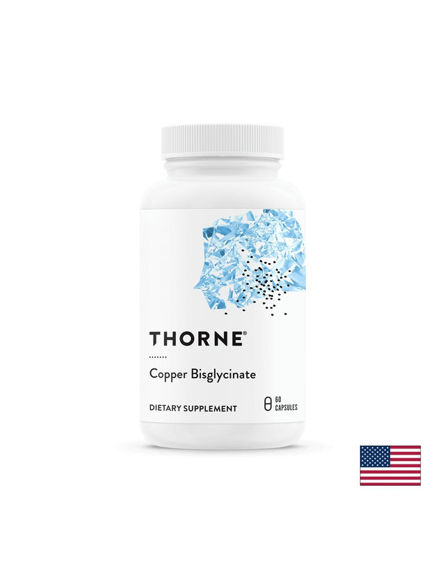 Мед (бисглицинат) - антиоксидантна и имунна защита - Copper, 2 mg, 60 капсули Thorne - Feel You