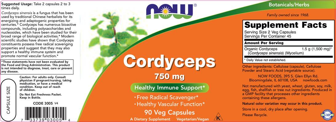 Cordyceps 750 mg - 90 капсули - Feel You