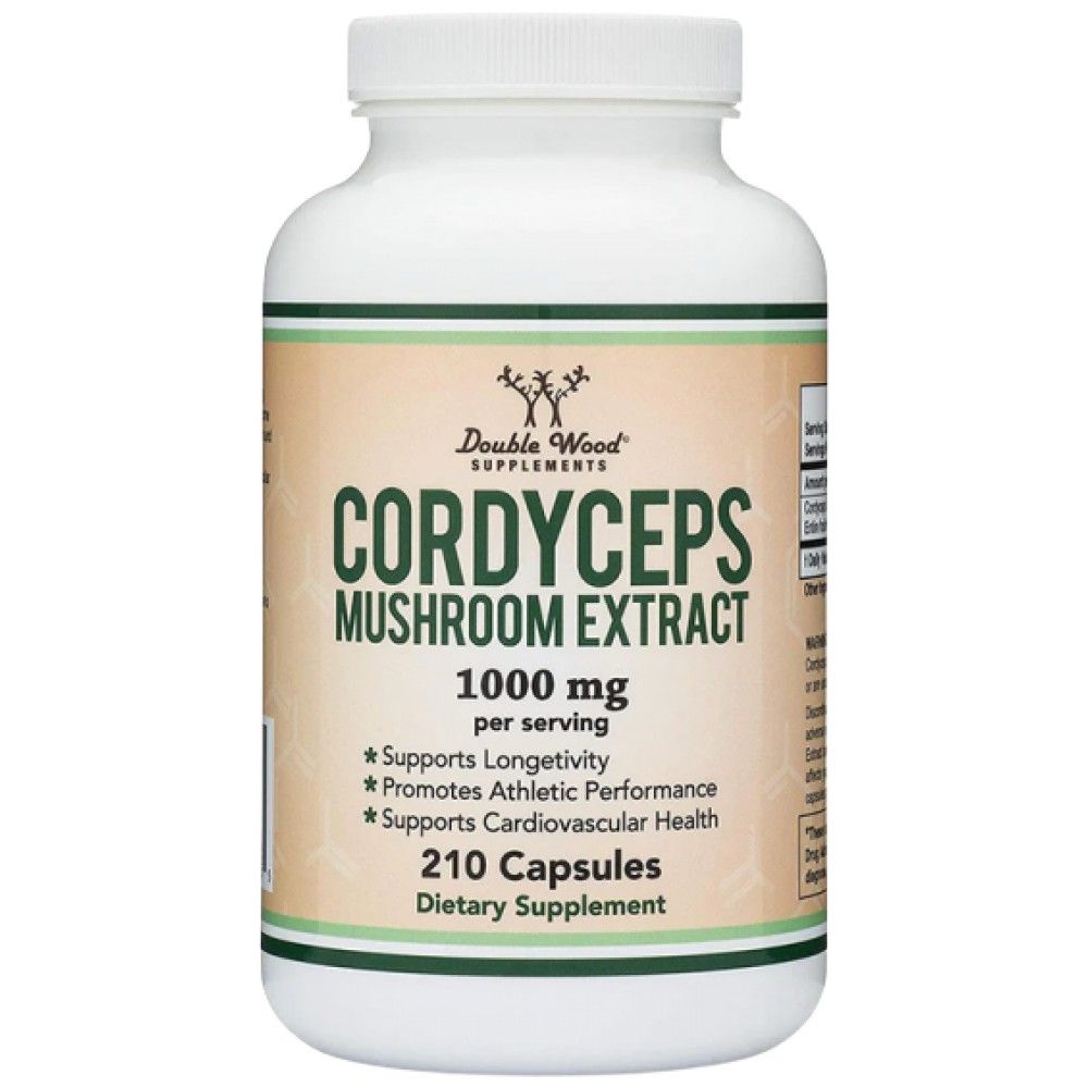 Cordyceps Mushroom Extract 1000 mg - 210 капсули - Feel You