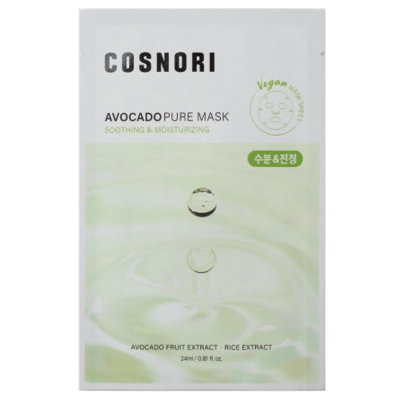 Cosnori - Avocado Pure Mask - Nourishing Sheet mask - 1x24ml - Feel You