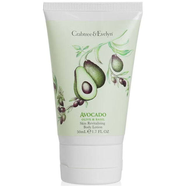 Crabtree & Evelyn, Avocado Olive & Basil, Revitalising, Body Lotion, 50 ml - Feel You