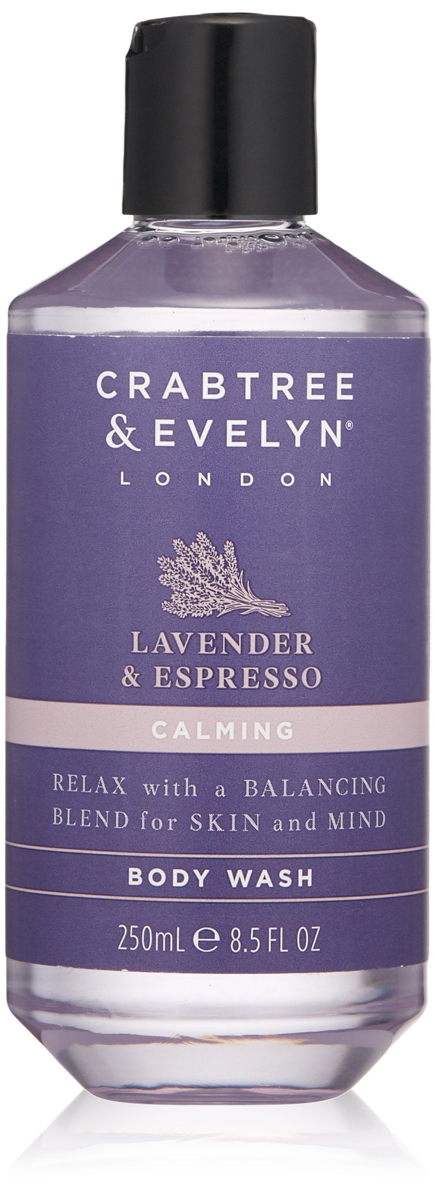Crabtree & Evelyn, Lavender & Espresso, Calming, Body Wash, 250 ml - Feel You