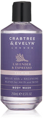 Crabtree & Evelyn, Lavender & Espresso, Calming, Body Wash, 250 ml - Feel You