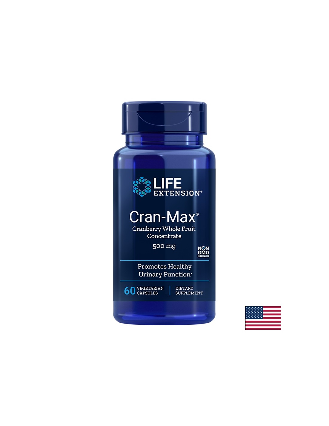 Cran-Max® Cranberry Concentrate/ Червена боровинка 500 mg x 60 капсули - Feel You
