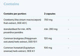 Cranberry EXTRA 700 mg | with Common Knotgrass & Horsetail - 120 капсули - Feel You