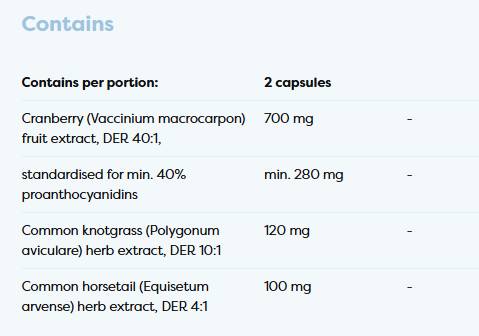 Cranberry EXTRA 700 mg | with Common Knotgrass & Horsetail - 60 капсули - Feel You