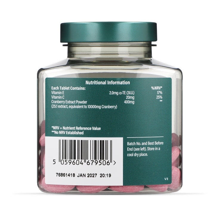 Червена боровинка с витамини С и Е / Cranberry Extract + Vit C & E 400mg 60 tablets - Feel You