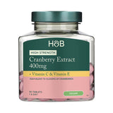 Червена боровинка с витамини С и Е / Cranberry Extract + Vit C & E 400mg 90 tablets таблетки, H&B - Feel You
