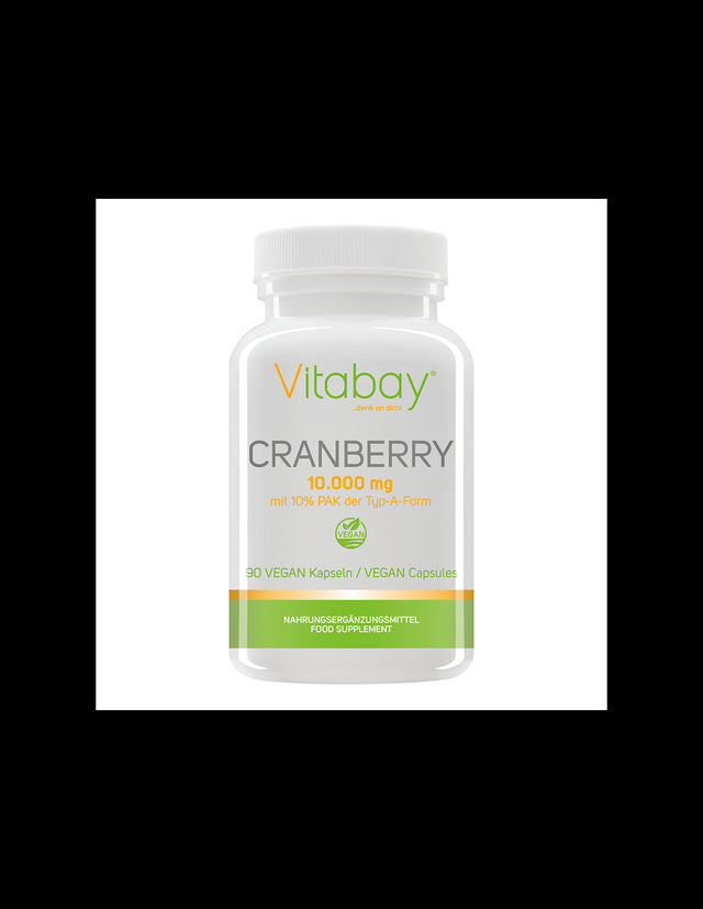 Cranberry Extrakt / Американска червена боровинка (екстракт, 10% проантоцианидини), 90 капсули Vitabay - Feel You