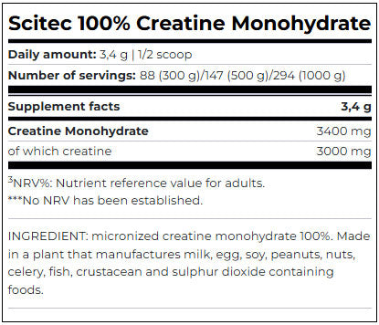 Creatine 100% Pure Monohydrate - Feel You