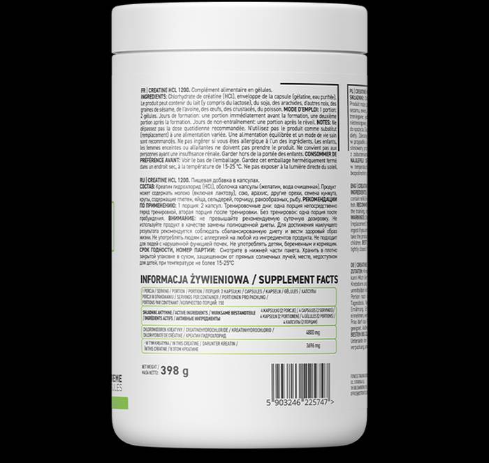 Creatine HCL 2400 / Creatine Hydrochloride - 300 капсули - Feel You