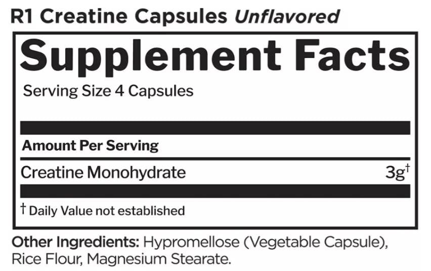 Creatine Monohydrate Caps - 120 капсули - Feel You