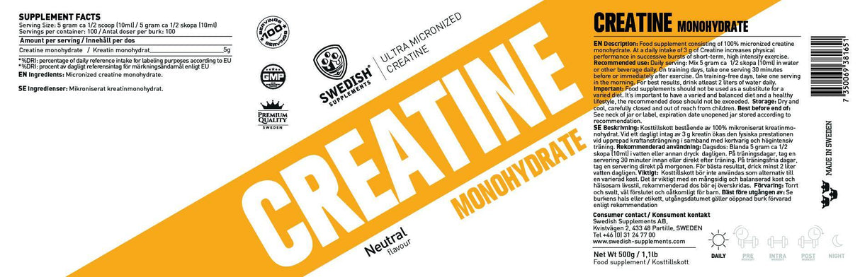 Creatine Monohydrate / Extra Micronized - 250 грама - Feel You