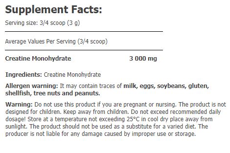 Creatine Monohydrate Powder - 1.00 кг - Feel You