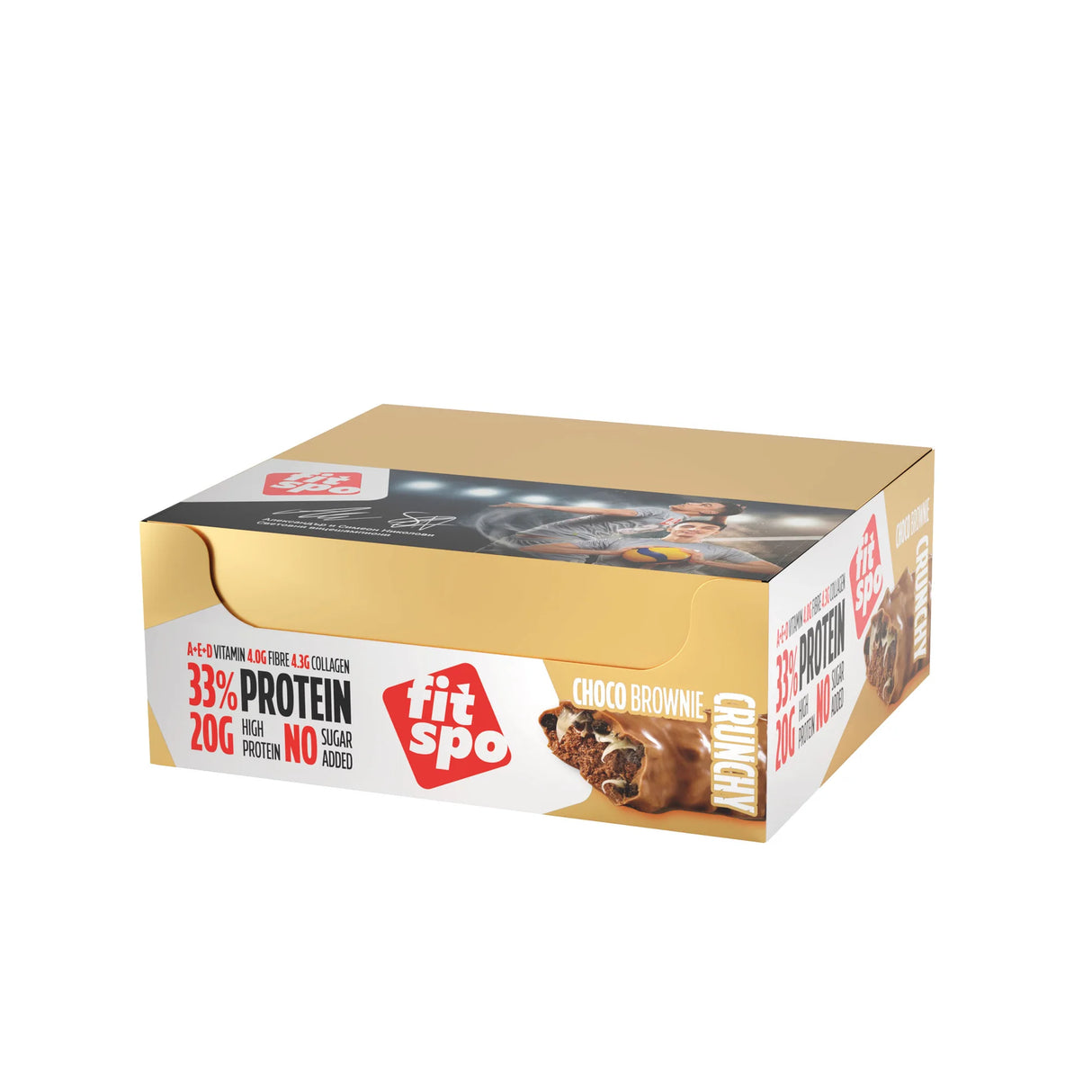 Crunchy Protein Bar Шоко Брауни 33% Протеин – 60 г - Feel You