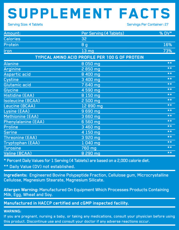 Cryo Beef Amino 8000 mg / 110 Tabs - Feel You