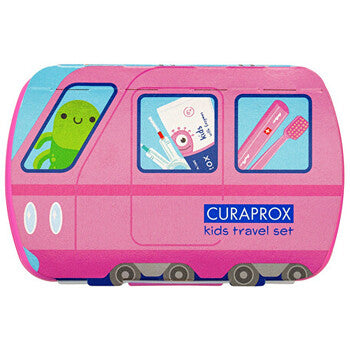 Curaprox - Kids Travel Set ( pink ) - Feel You