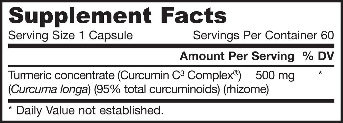 Curcumin 95 500 mg | 95% Curcuminoids Turmeric Extract - 60 капсули - Feel You