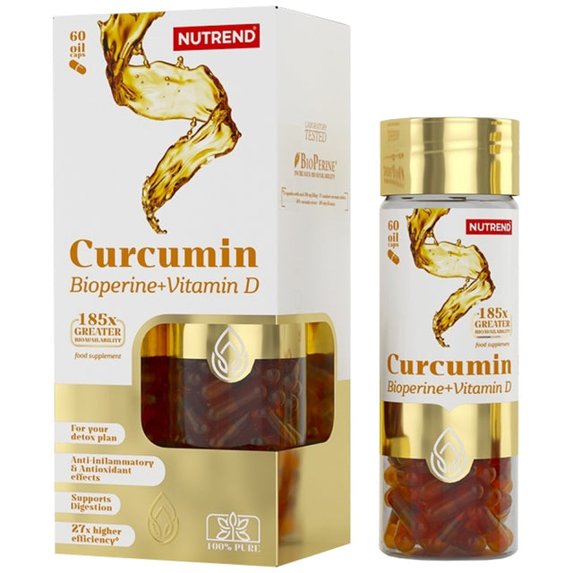 Curcumin + Bioperine + Vitamin D - 60 капсули - Feel You