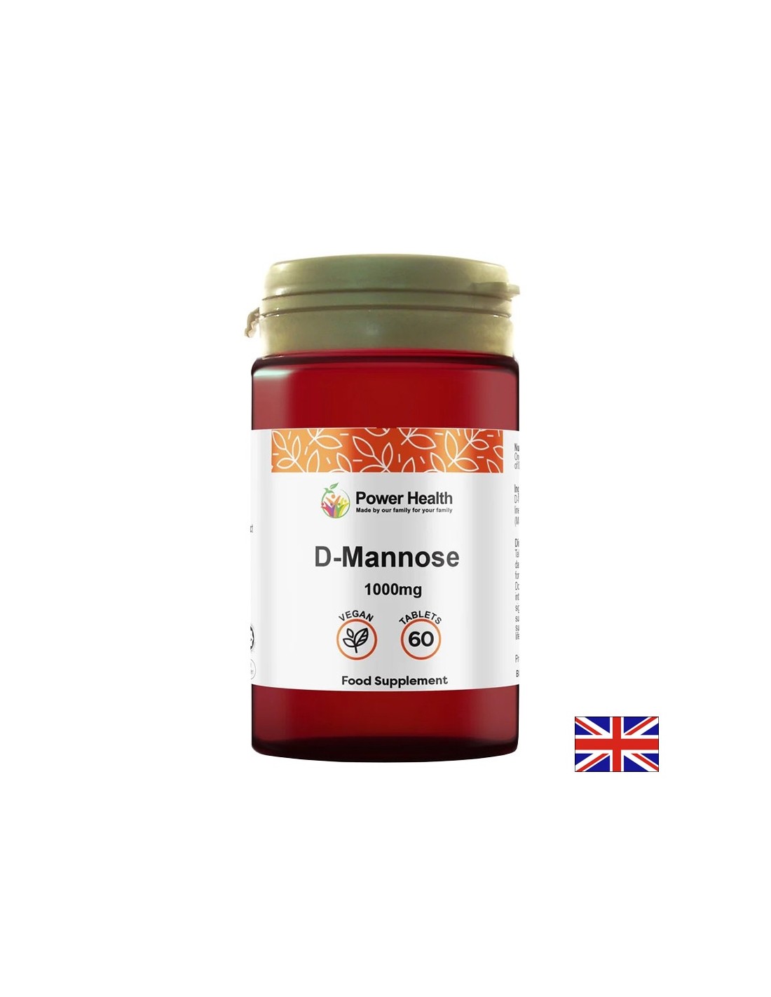 D-Маноза – При цистит и дискомфорт в пикочните пътища, 1000 mg, 60 таблетки - Feel You