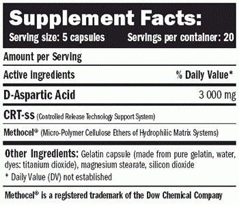 D-AA /D-Aspartic Acid/ 100 Caps. - Feel You