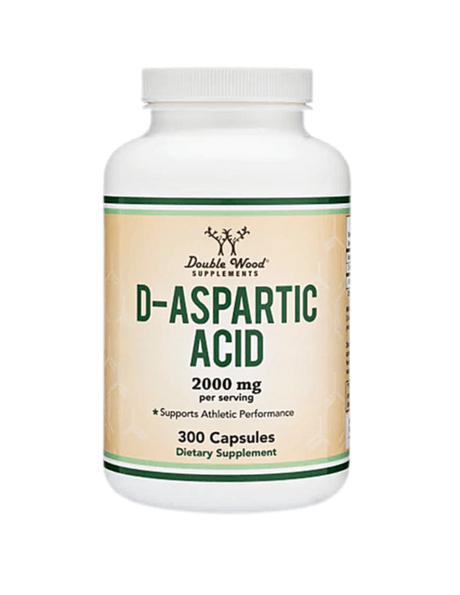 D-Aspartic Acid/ D-Аспарагинова киселина, 2000 mg, 300 капсули Double Wood - Feel You