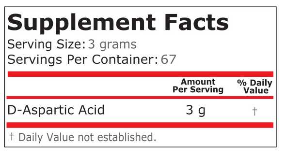 D-АСПАРАГИНОВА КИСЕЛИНА ( DAA ) - 214 g - Feel You